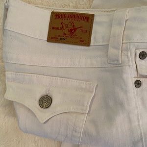 True Religion super low rise jean.